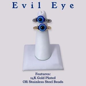 NWT Wool + Pepper Co. Evil Eye Protection Ring